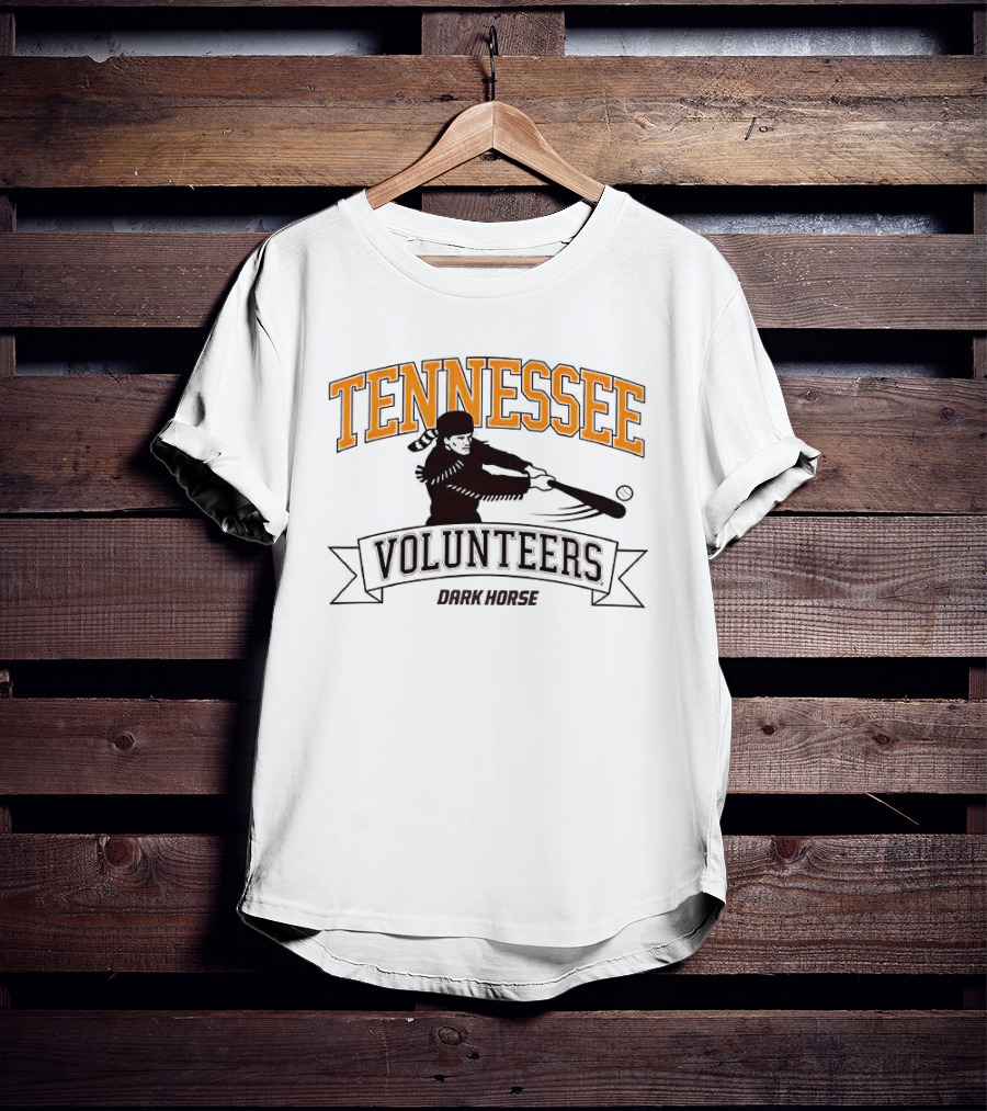 Tennessee Volunteers Dark Horse Baseball Player T-Shirt