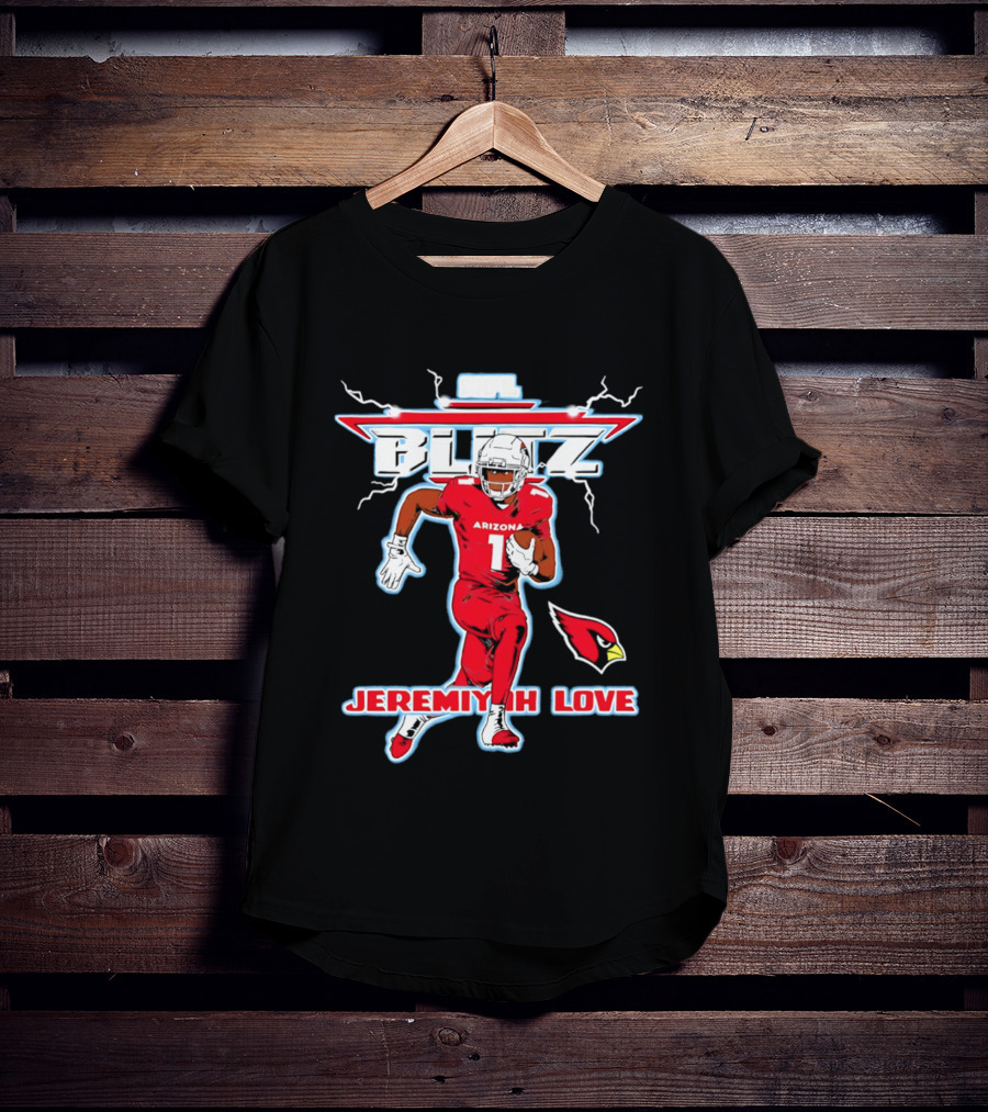 Arizona Cardinals Jeremiyah Love NFL Blitz 2026 T-Shirt