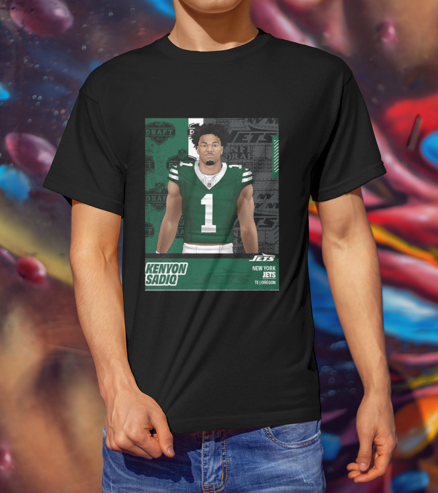 Kenyon Sadiq New York Jets Round 1 Pick 16 2026 Draft NFL Draft Jets TE Oregon T-Shirt