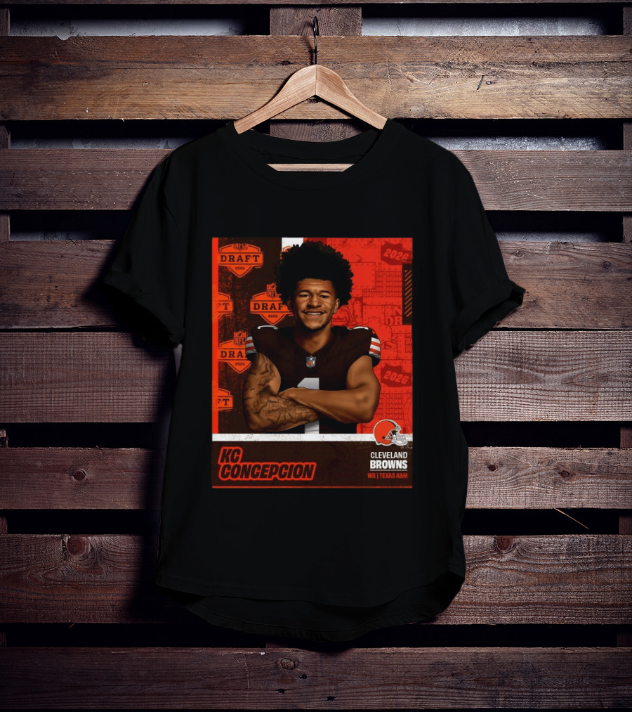 Cleveland Browns WR KC Concepcion 2026 NFL Draft Pick Texas A&M T-Shirt