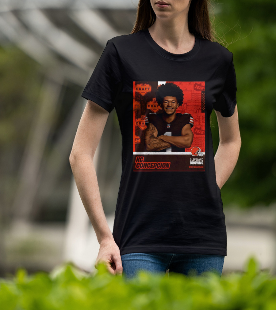 Cleveland Browns WR KC Concepcion 2026 NFL Draft Pick Texas A&M T-Shirt