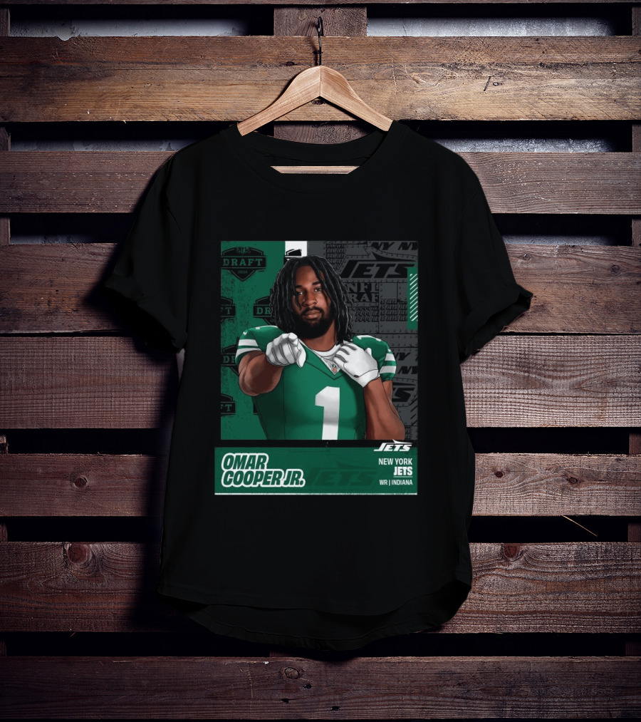 NFL Draft 2026 New York Jets Omar Cooper Jr Round 1 Pick 30 WR Indiana T-Shirt