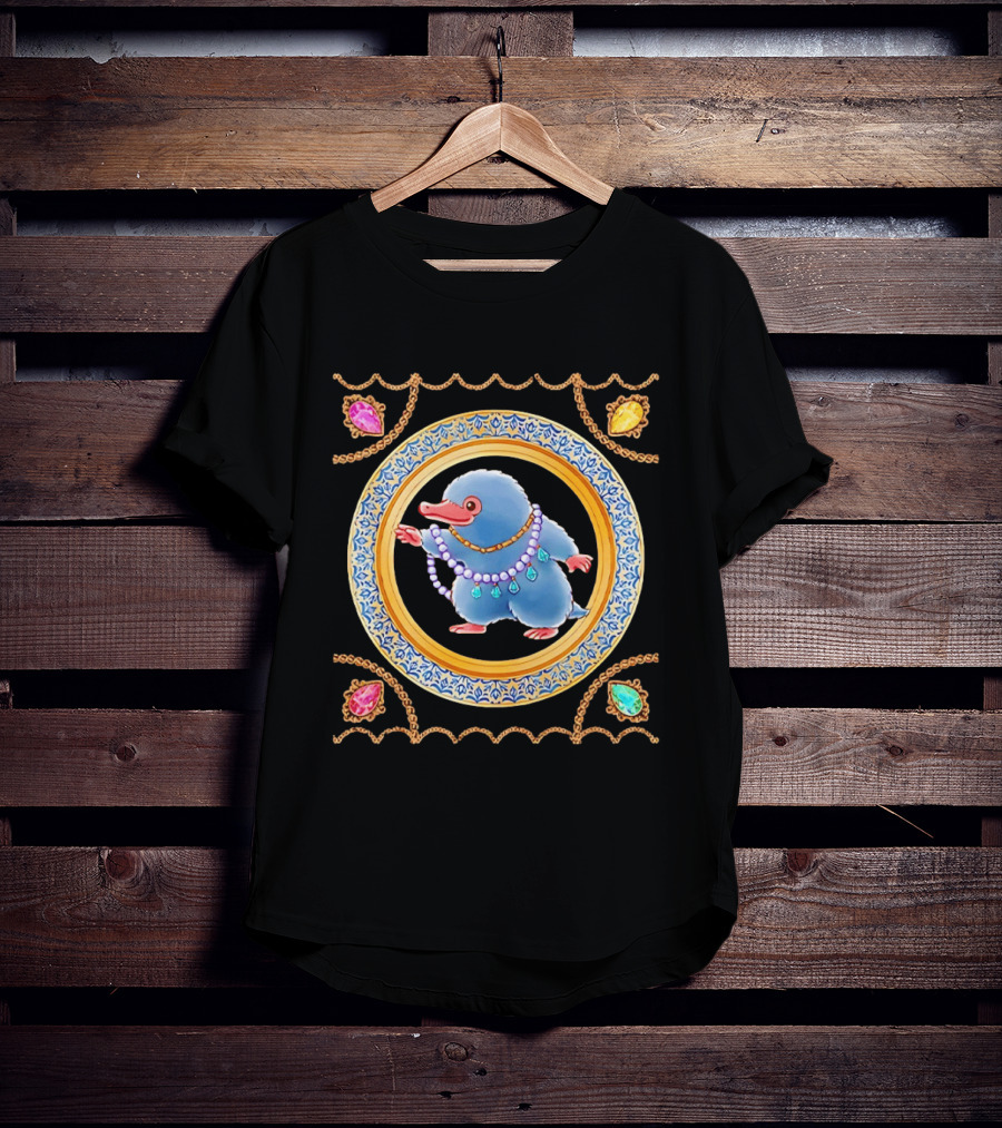 Niffler Collecting Jewelry From Fantastic Beasts T-Shirt