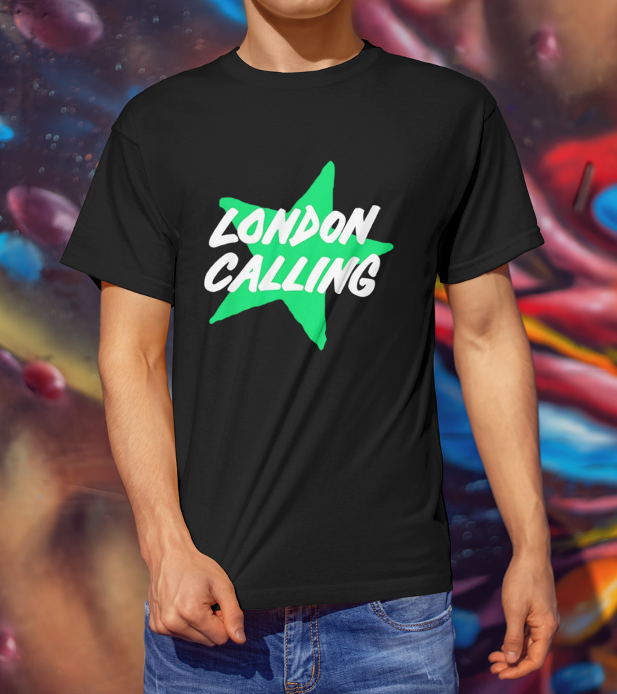 Dallas Stars London Calling The Clash Hockey Star T-Shirt