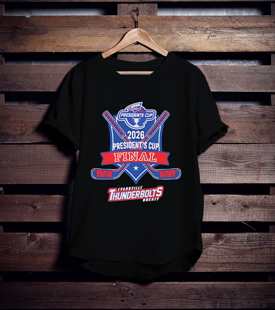 Evansville Thunderbolts Hockey 2026 SPHL Presidents Cup Final T-Shirt