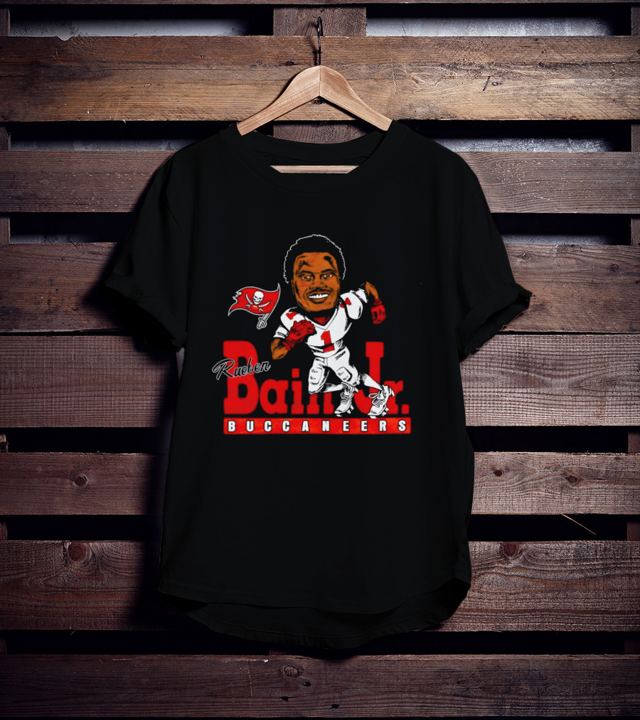 Rueben Bain Jr Buccaneers Caricature NFL Football Player Tampa Bay T-Shirt