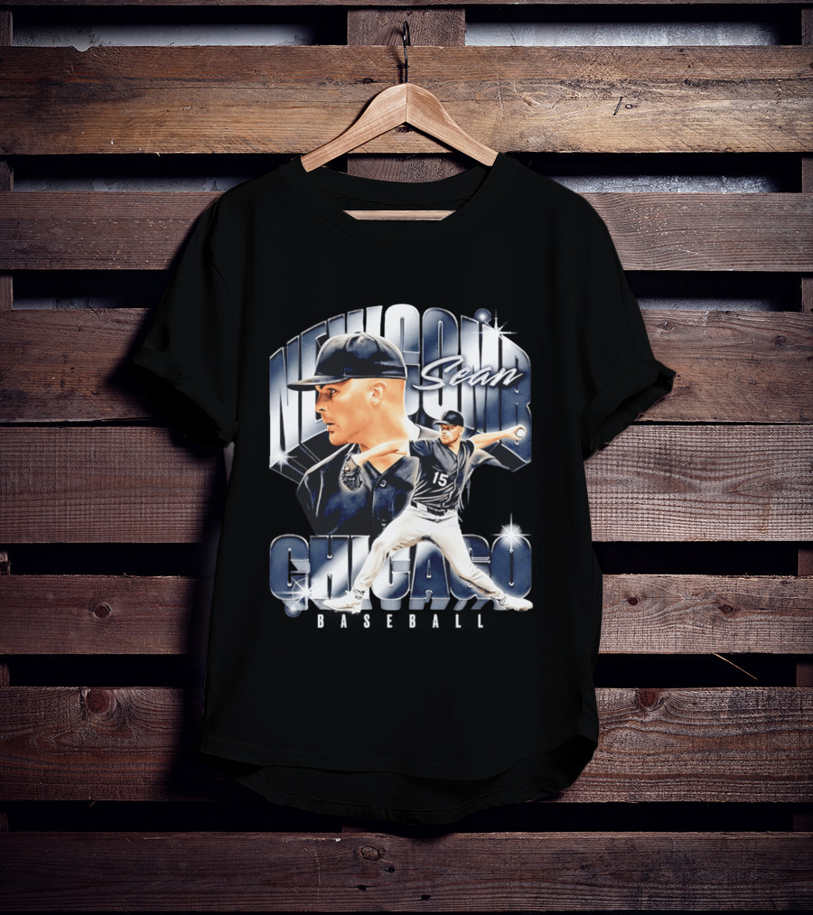 Sean Newcomb Chicago White Sox Pitcher Airbrush T-Shirt
