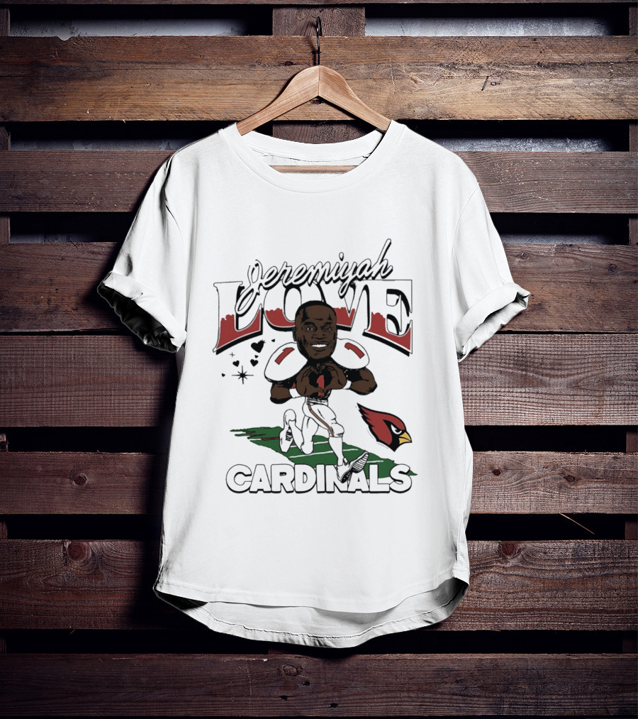 Jeremiyah Love Arizona Cardinals Caricature 2026 Draft T-Shirt