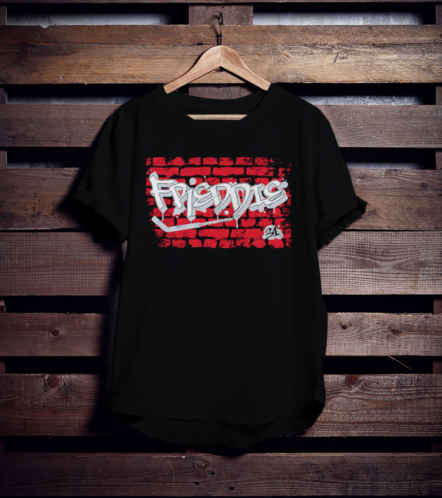 Frederik Andersen Freddie 31 Carolina Hurricanes Brick Wall Graffiti T-Shirt