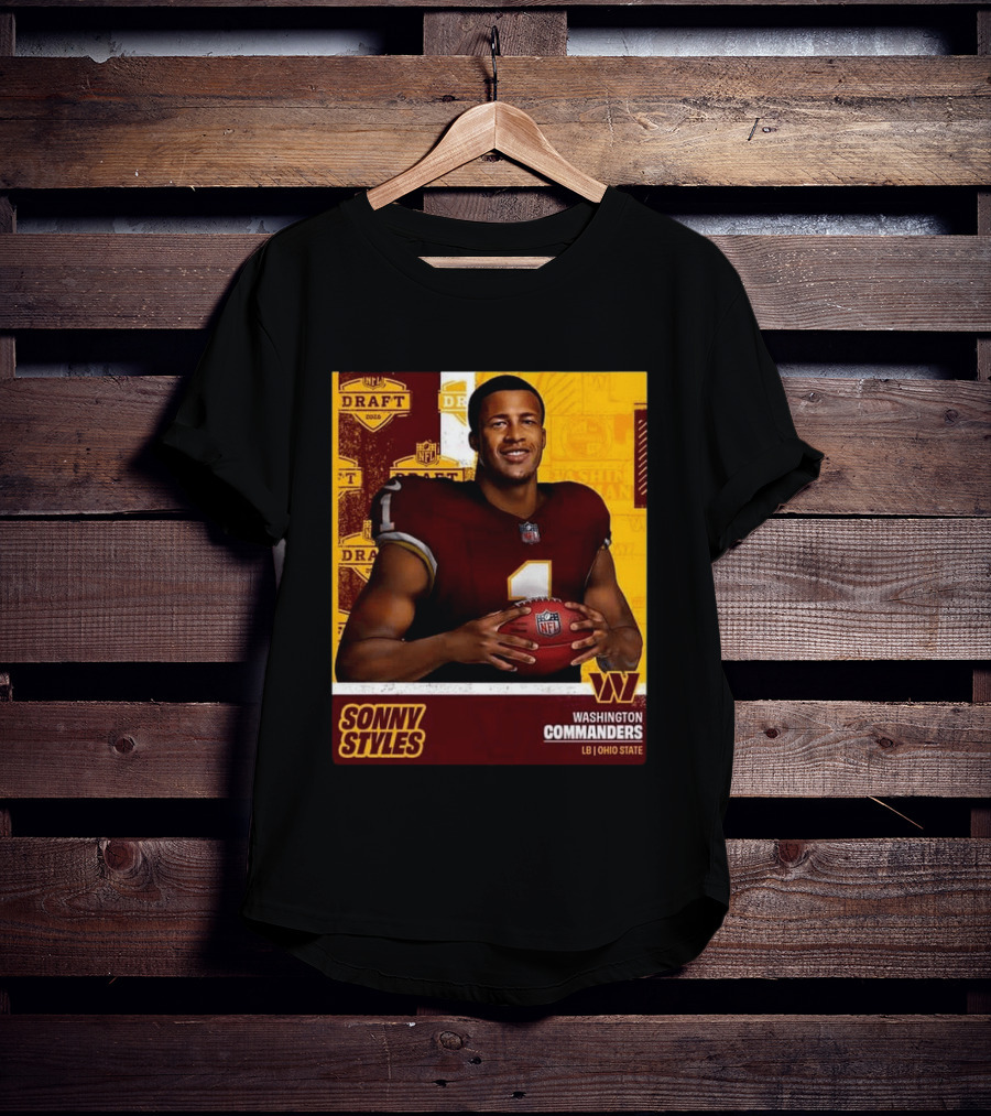 Sonny Styles Washington Commanders NFL Draft 2026 Ohio State Linebacker T-Shirt