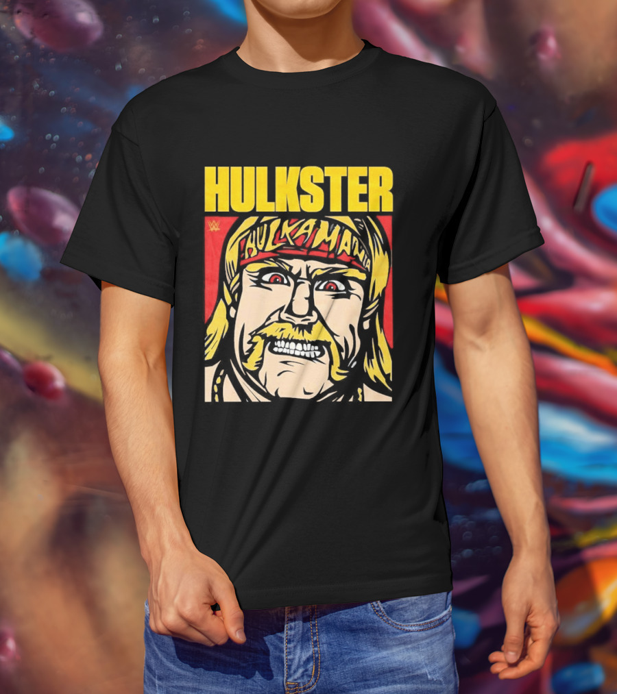WWE Hulkster Hulkamania Cartoon T-Shirt