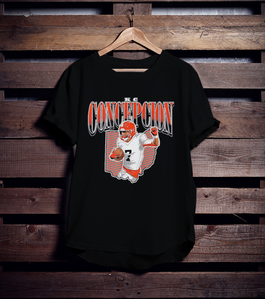 KC Concepcion Football Star Cleveland Browns Number Seven T-Shirt