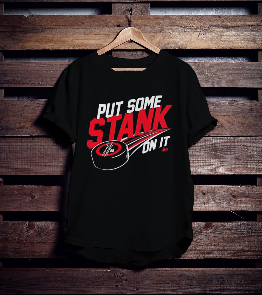 Put Some Stank On It Logan Stankoven Hockey Puck T-Shirt