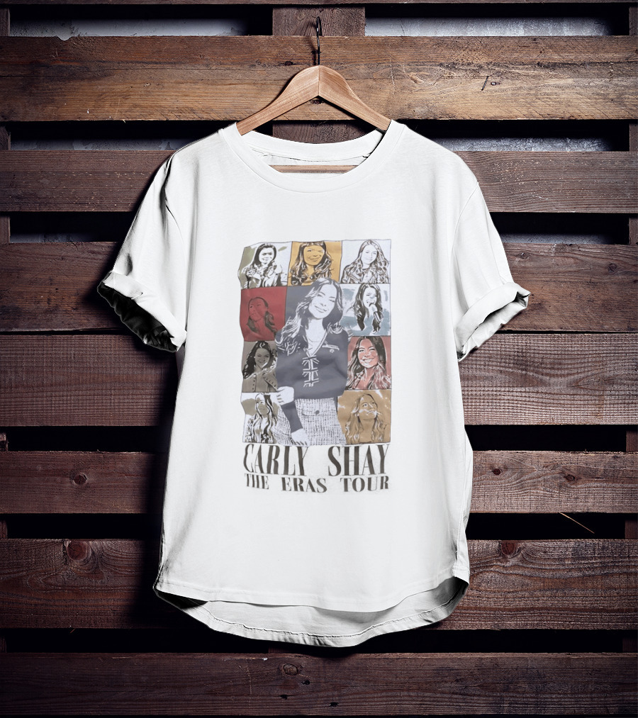 Carly Shay The Eras Tour Pop Art Portrait Collage T-Shirt