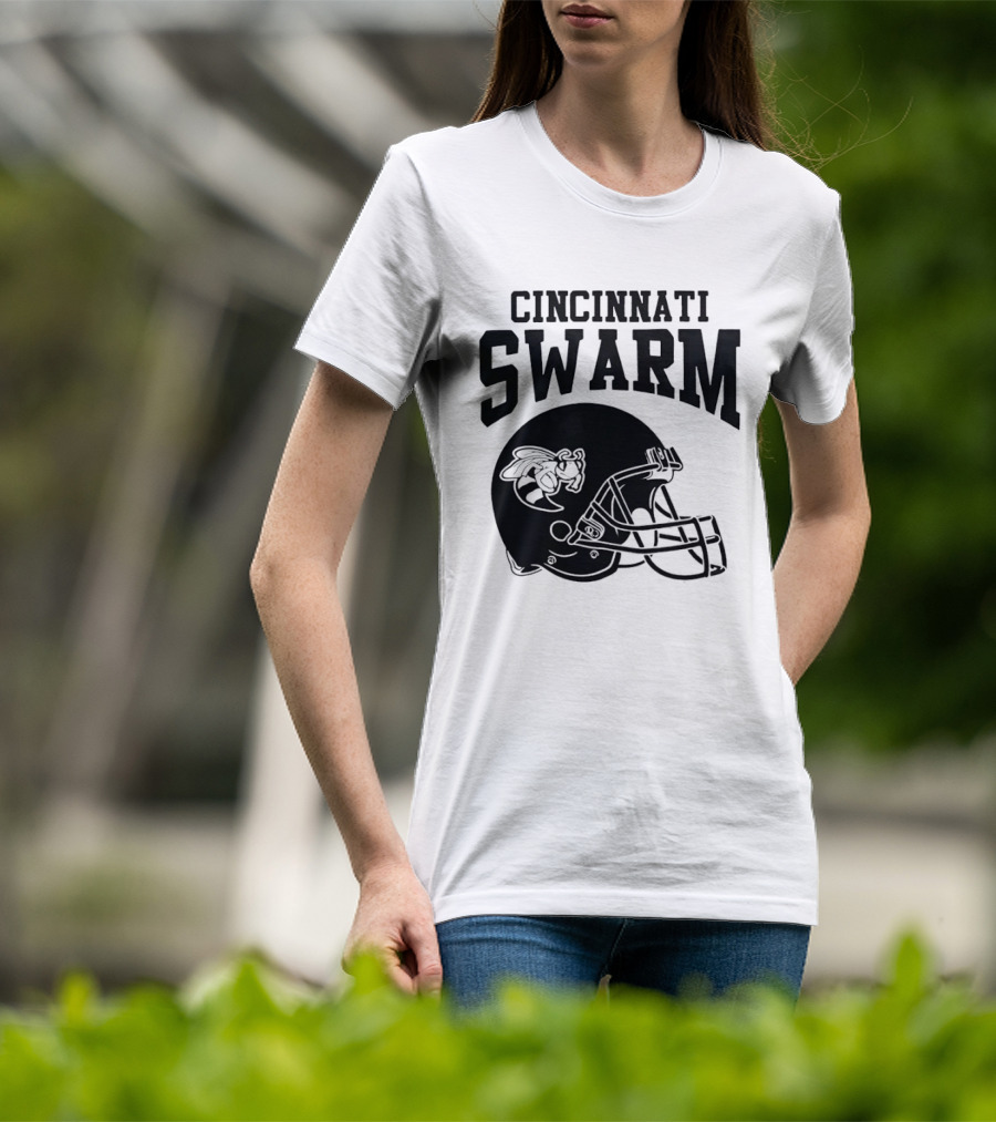 Cincinnati Swarm Hornet Football Helmet 2026 T-Shirt