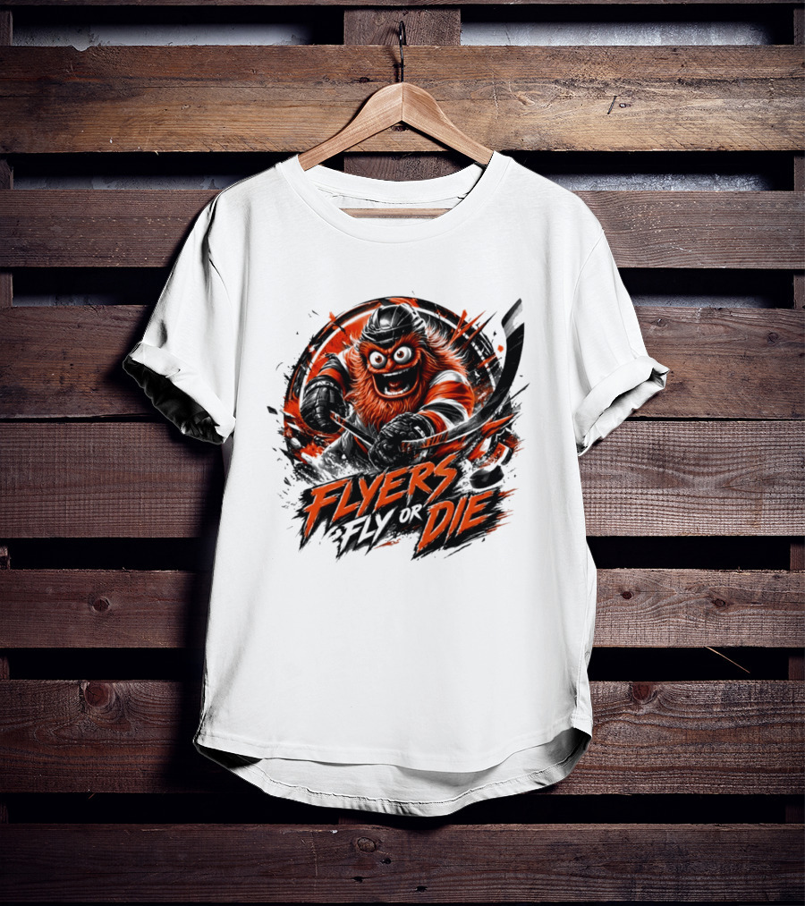 Flyers Hockey Gritty Flyers Fly Or Die NHL 2026 T-Shirt