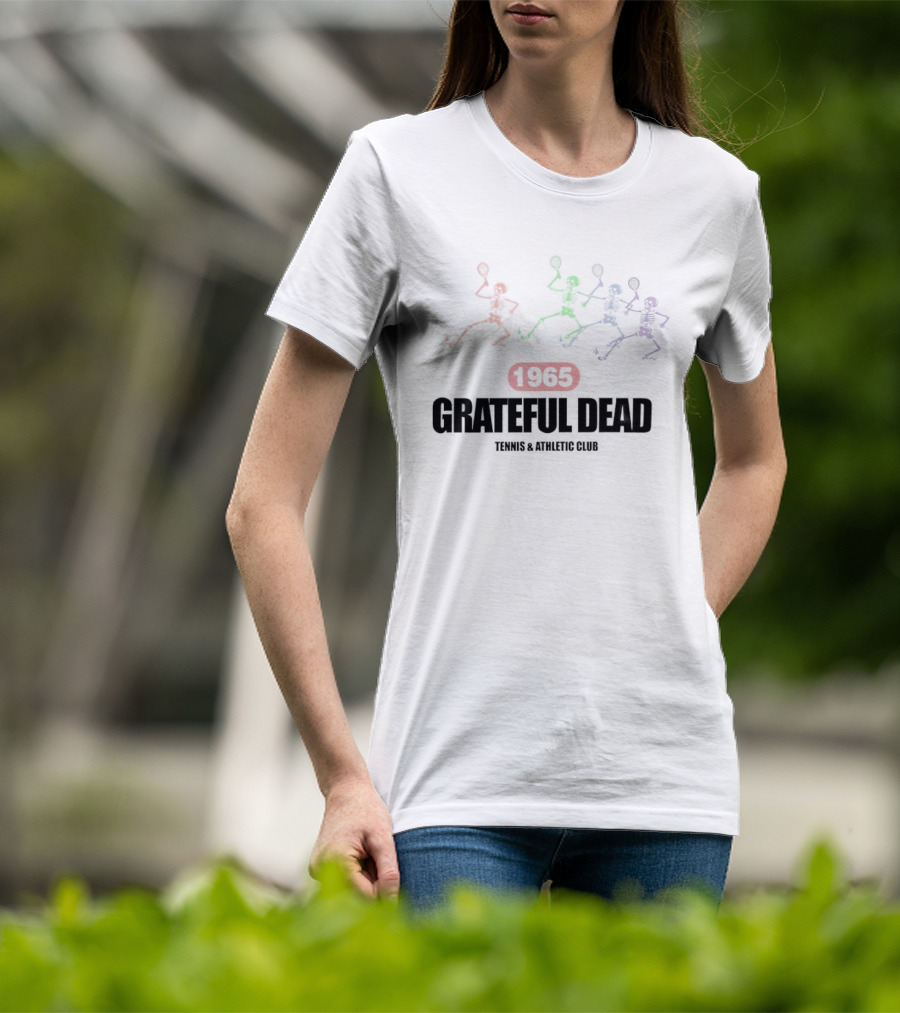Grateful Dead 1965 Colorful Athletics Tennis Club T-Shirt
