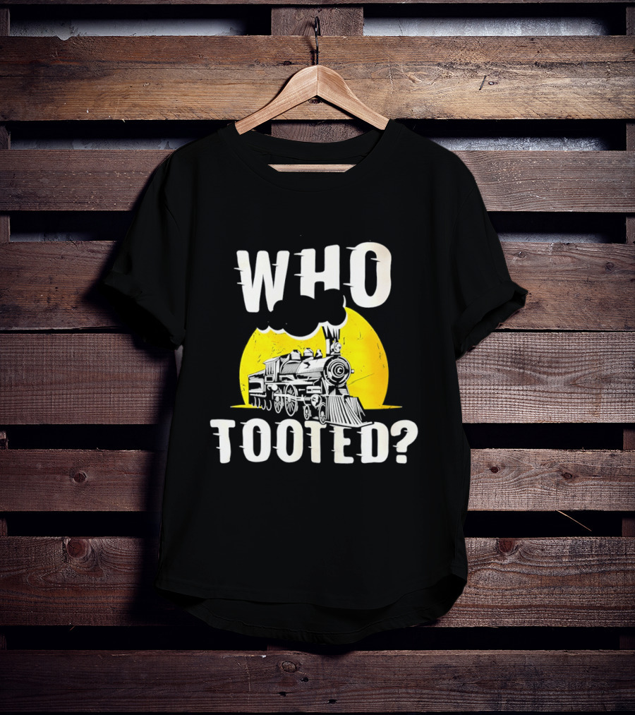 Who Tooted Train Yellow Sun T-Shirt