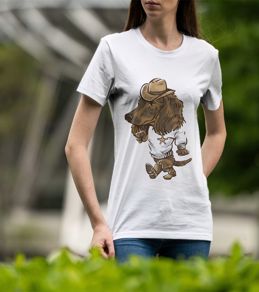 Starkville Derby 2026 Cowboy Dachshund Weenie Deputy Star T-Shirt