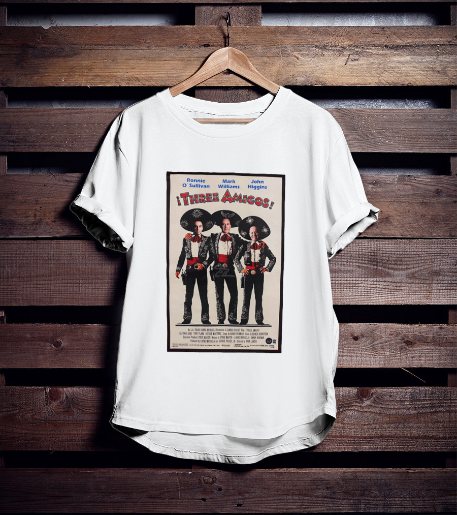 Ronnie O'Sullivan Mark Williams John Higgins Three Amigos Mexican Hat T-Shirt