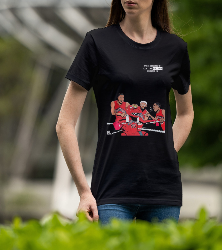 A Sketch After Every Raptors Game This Season 2026 Toronto Basketball Team Celebrates Victory In Classic Red Jerseys T-Shirt