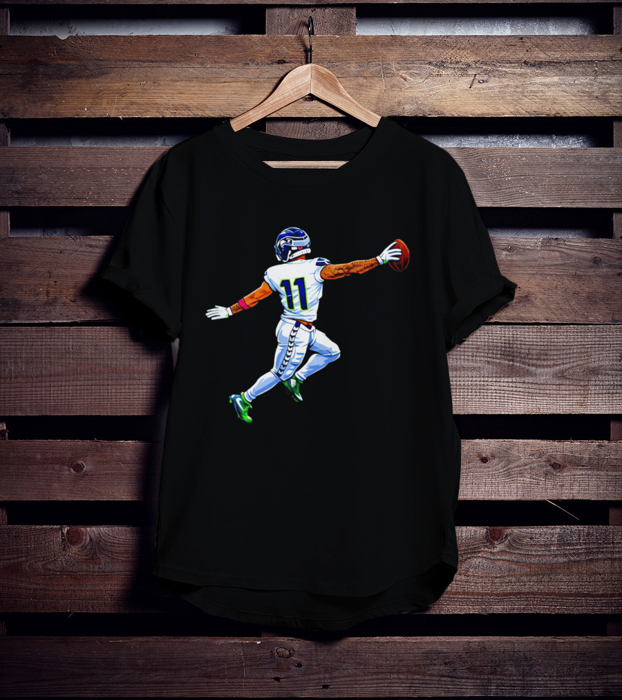 Jaxon Smith Njigba Seahawks Touchdown Celebration Number 11 Football Play T-Shirt