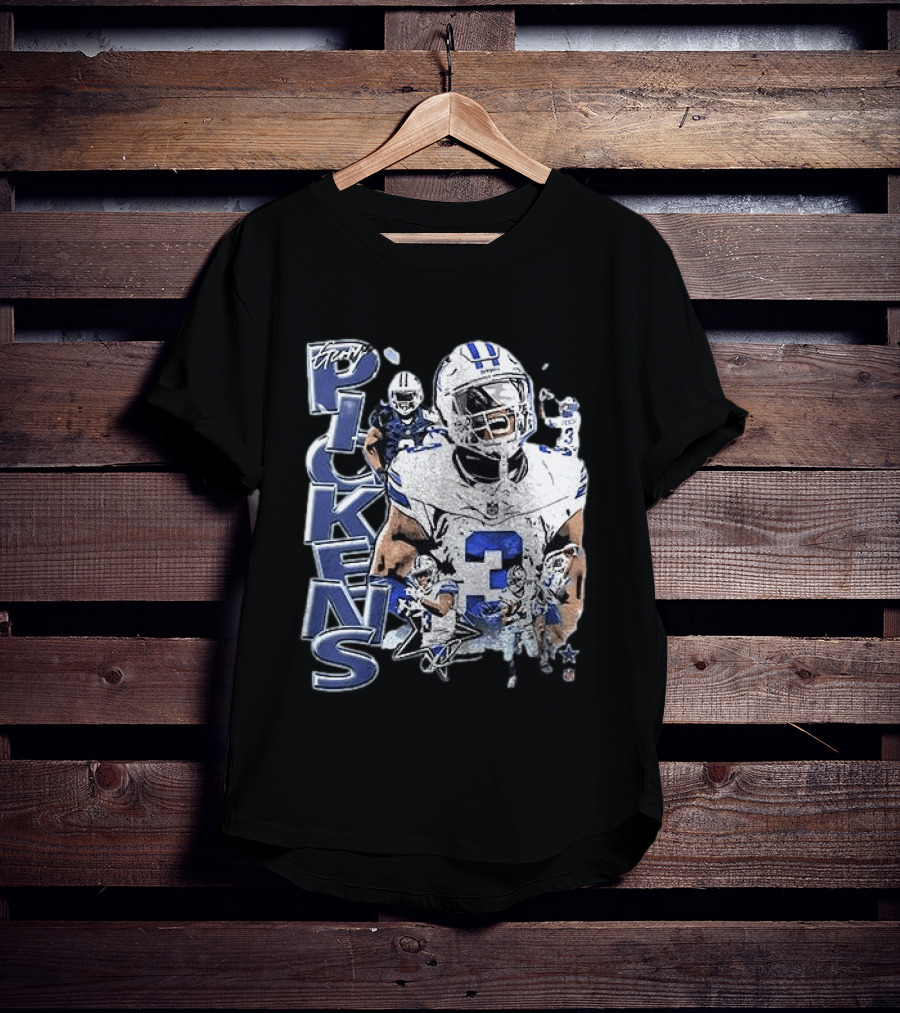 Dallas Cowboys George Pickens Player 3 Star Fans Collection T-Shirt