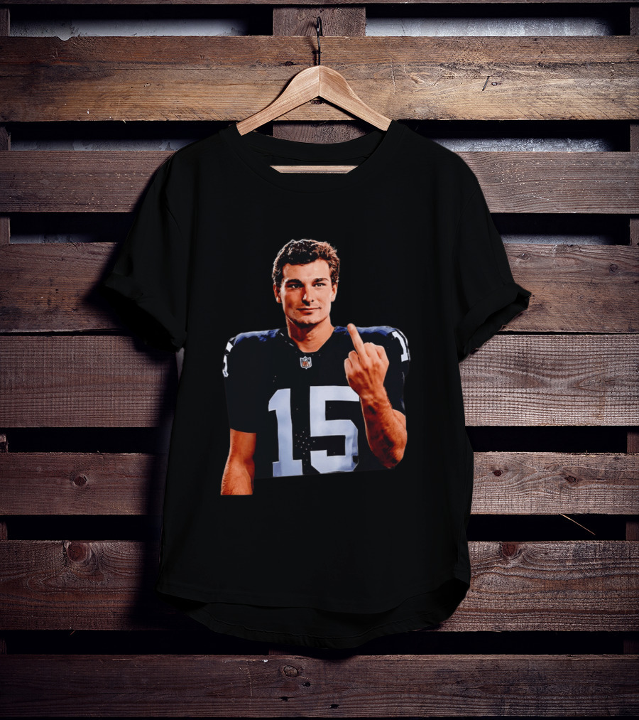 Las Vegas Raiders Fernando Mendoza 2026 Middle Finger Gesture T-Shirt