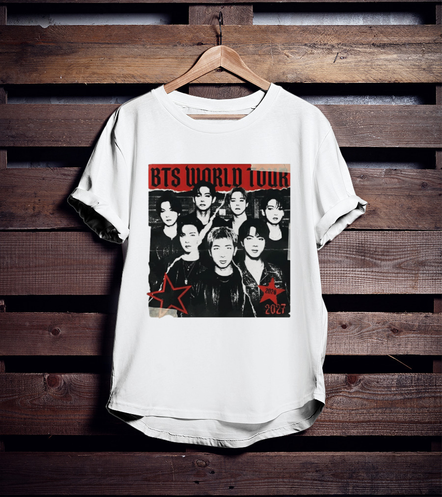 BTS World Tour 2026 2027 Arirang Concert Bangtan Sonyeondan Tour T-Shirt