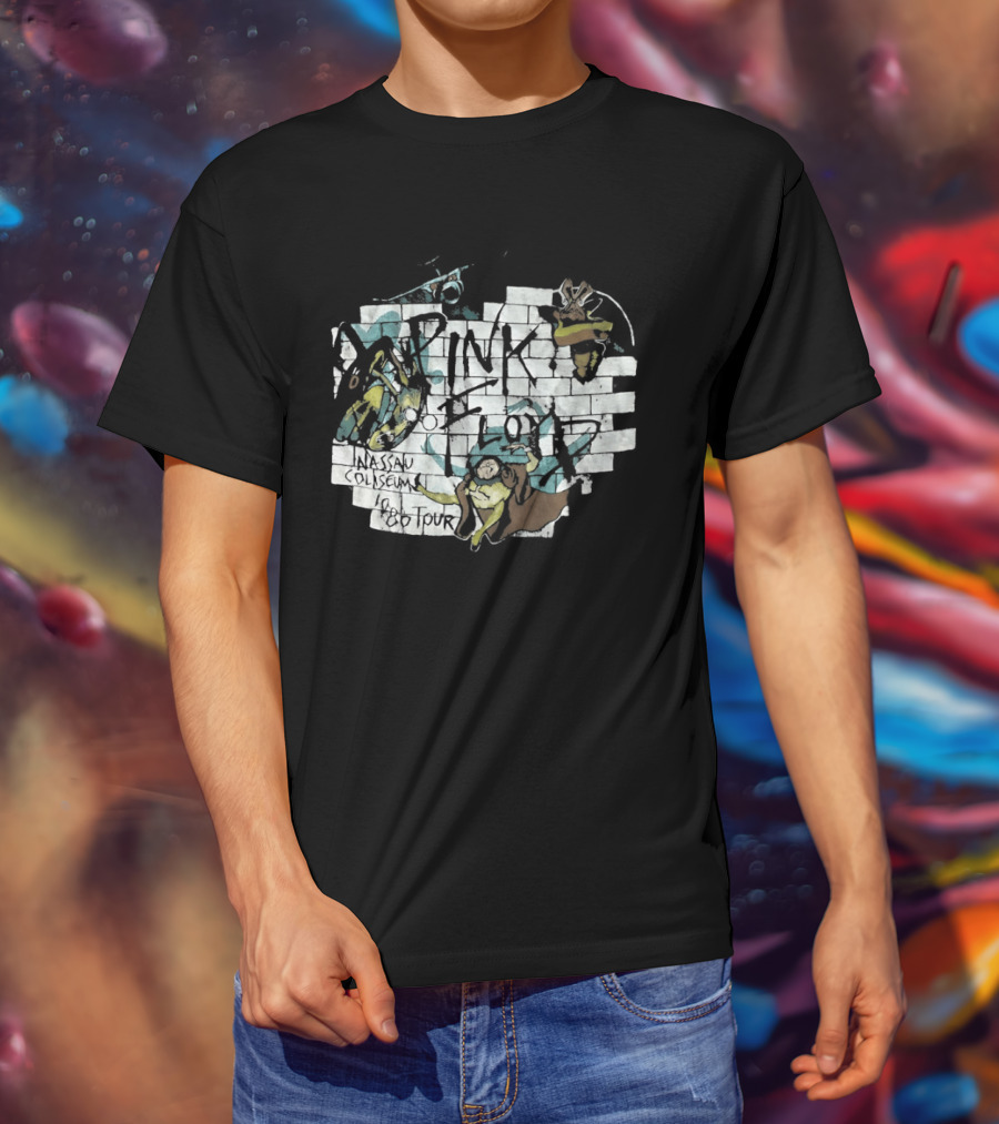 Pink Floyd The Wall Nassau Coliseum 1980 Tour T-Shirt