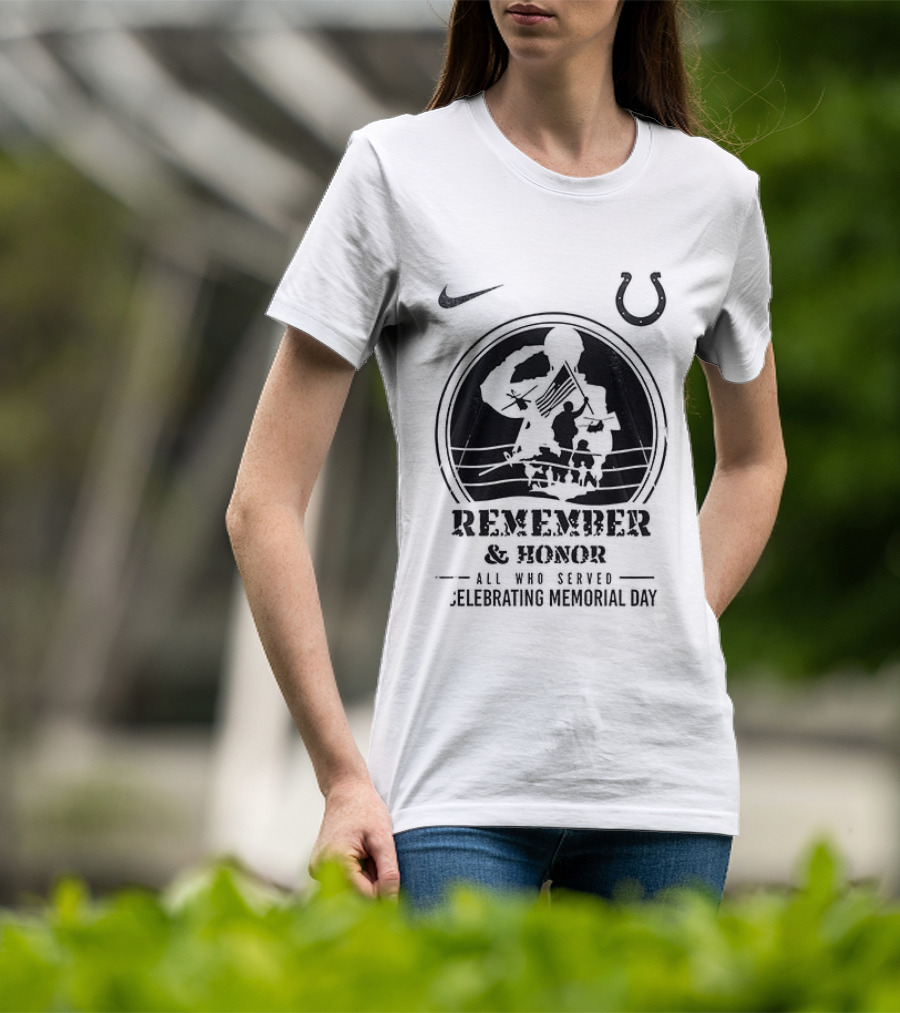 Indianapolis Colts Remember And Honor All Gave Some Celebrating Memorial Day T-Shirt