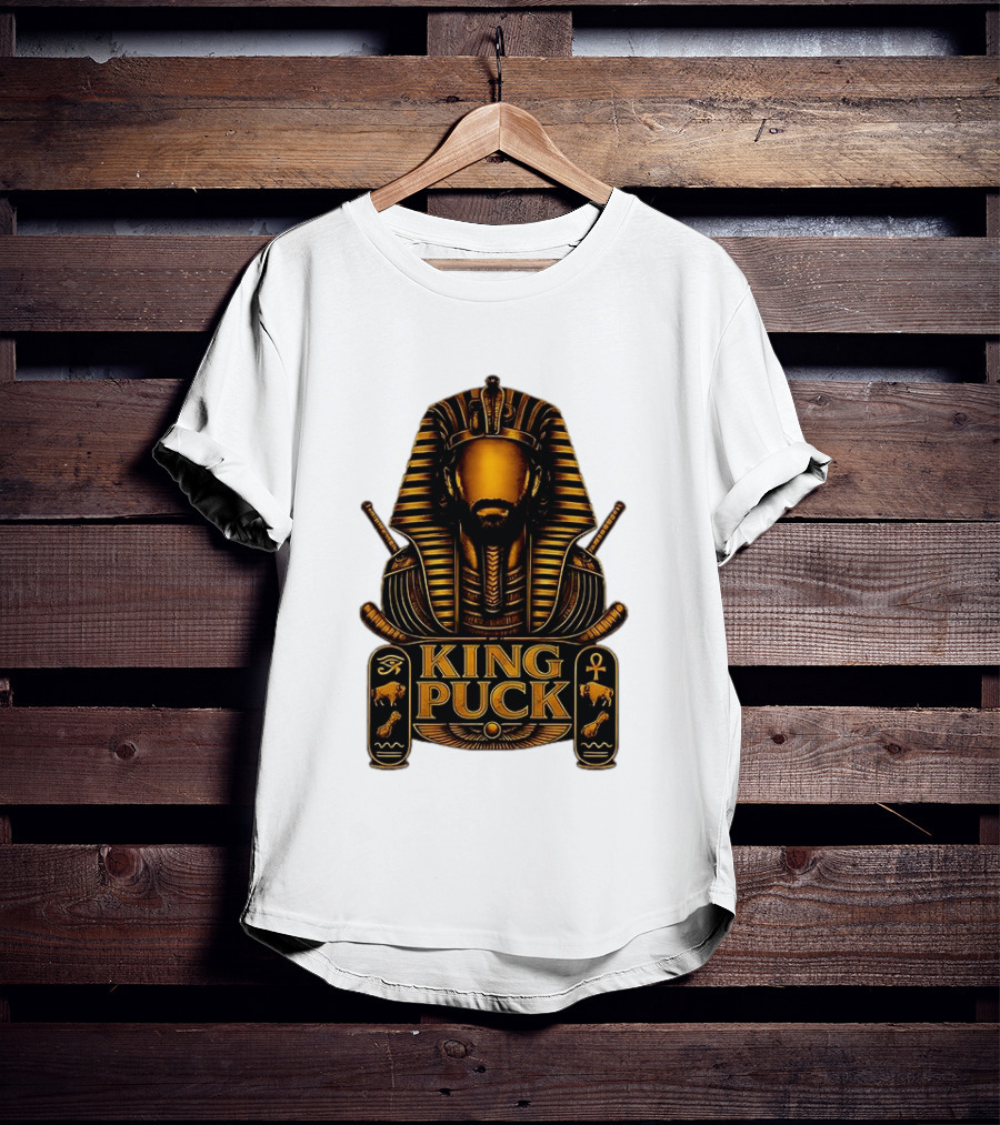 King Puck Pharaoh Buffalo Sabres Egyptian Hockey T-Shirt