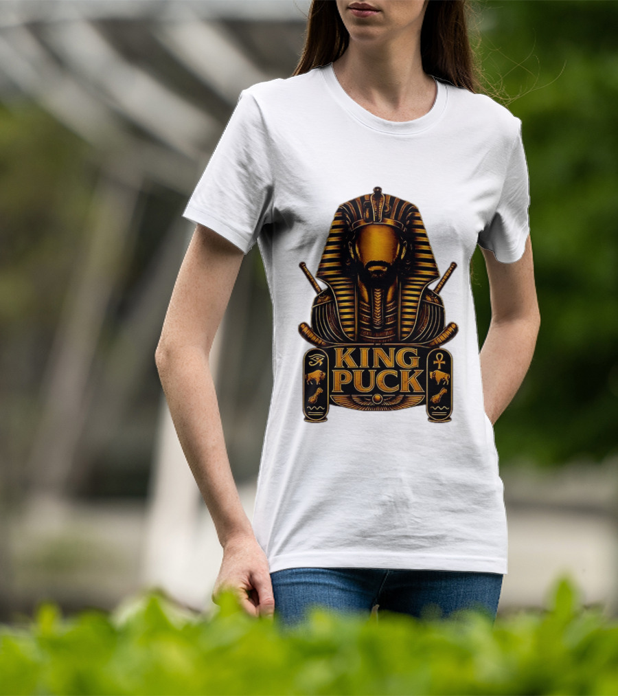 King Puck Pharaoh Buffalo Sabres Egyptian Hockey T-Shirt