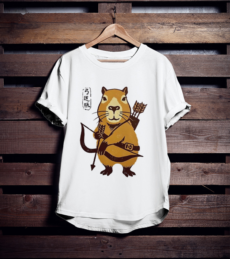 Capybara Archer Target Chill Classical Japanese T-Shirt