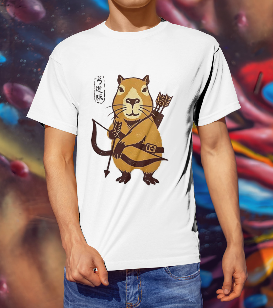 Capybara Archer Target Chill Classical Japanese T-Shirt