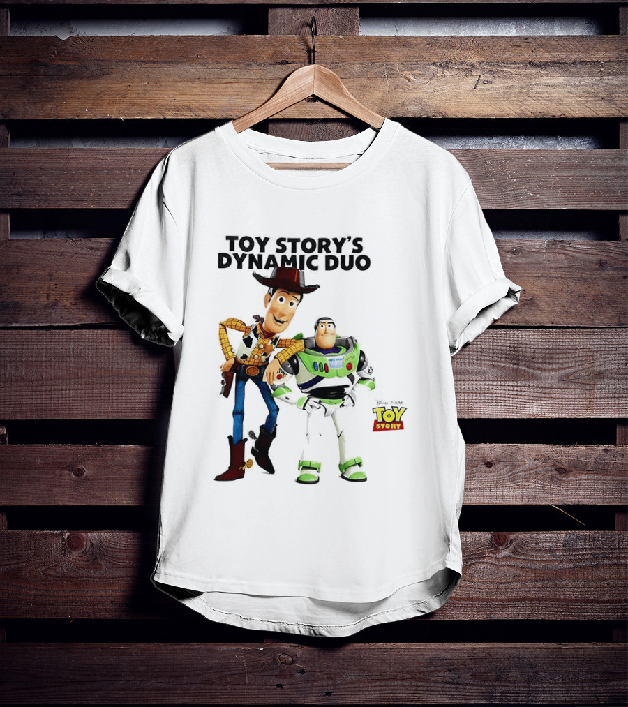 Toy Story's Dynamic Duo Woody And Buzz Lightyear T-Shirt