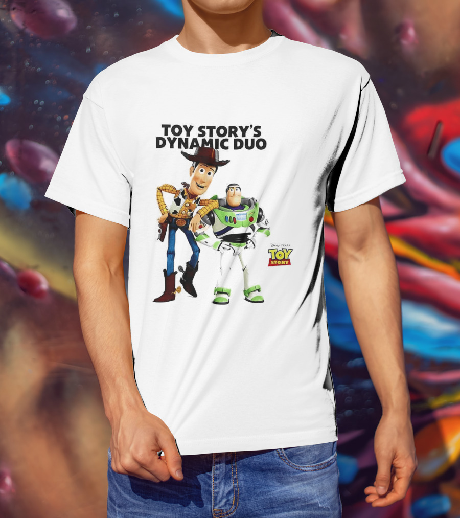 Toy Story's Dynamic Duo Woody And Buzz Lightyear T-Shirt