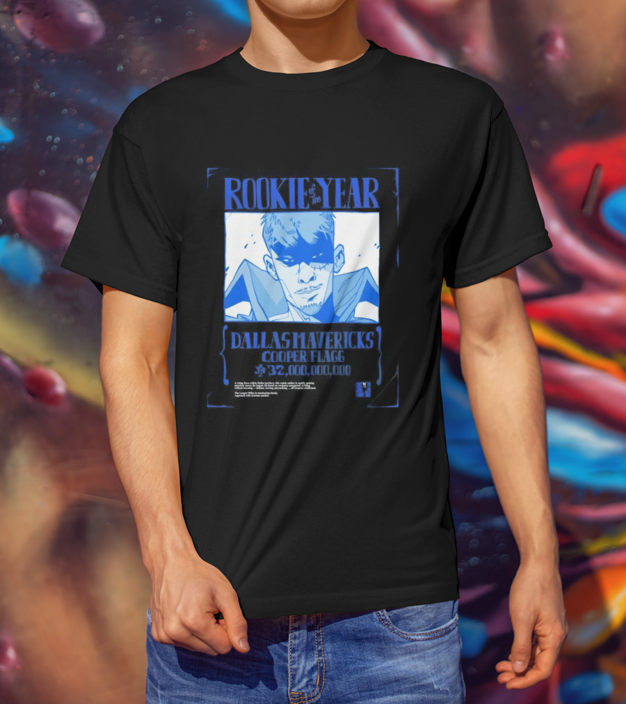 Rookie Of The Year Dallas Mavericks Cooper Flagg Basketball Fan T-Shirt