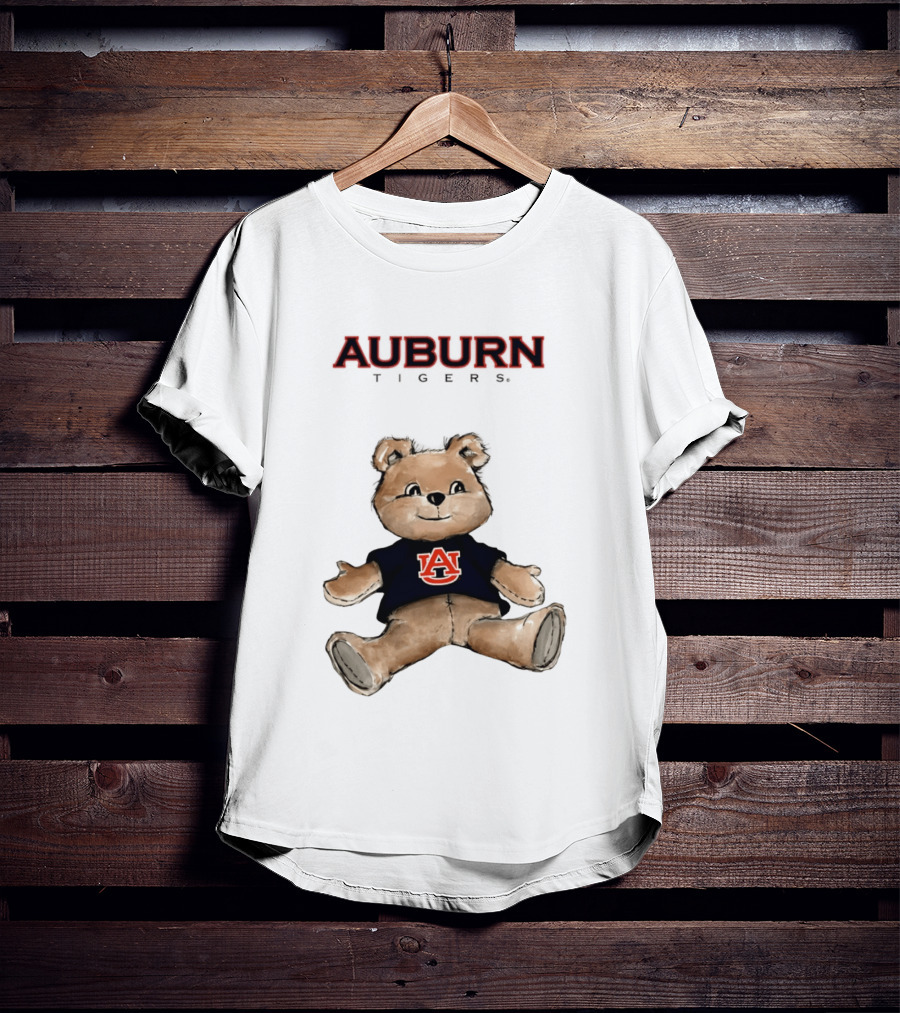 Auburn Tigers Teddy Bear AU Classic Cartoon T-Shirt