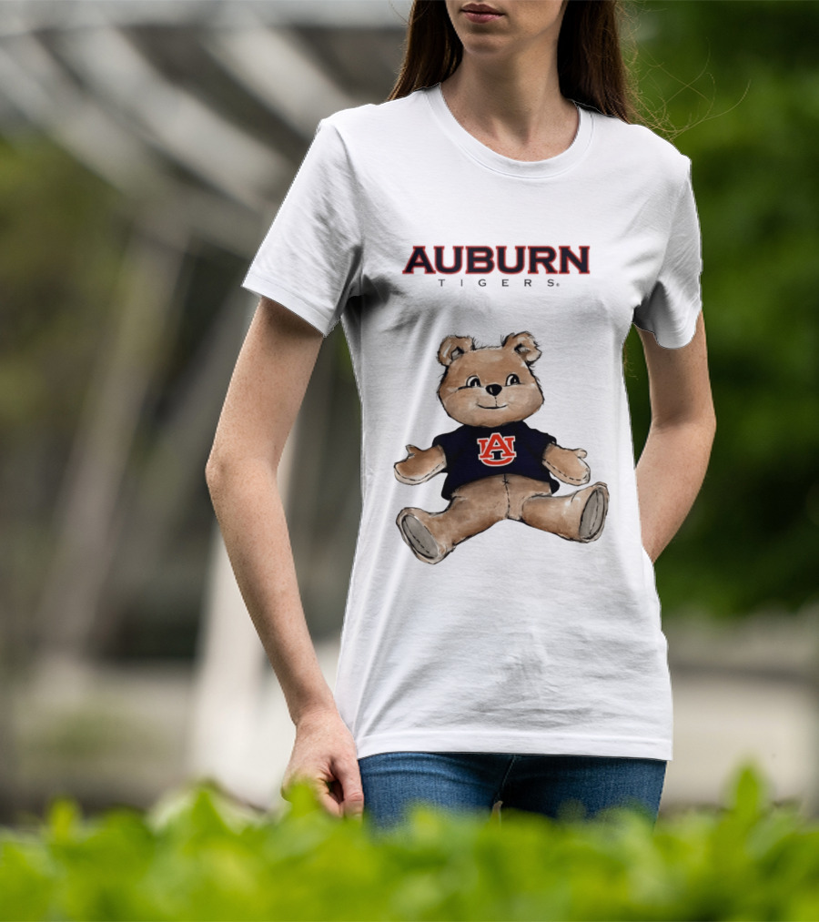 Auburn Tigers Teddy Bear AU Classic Cartoon T-Shirt