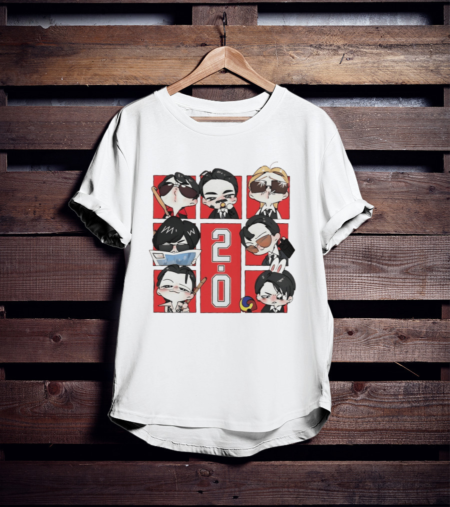 BTS 2.0 Chibi Characters Kpop Army Concert 2026 T-Shirt