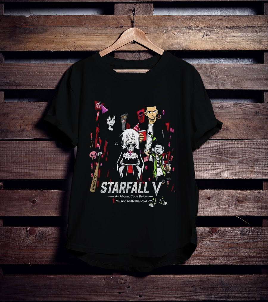 STARFALL V As Above Code Below 1 Year Anniversary Celebration T-Shirt