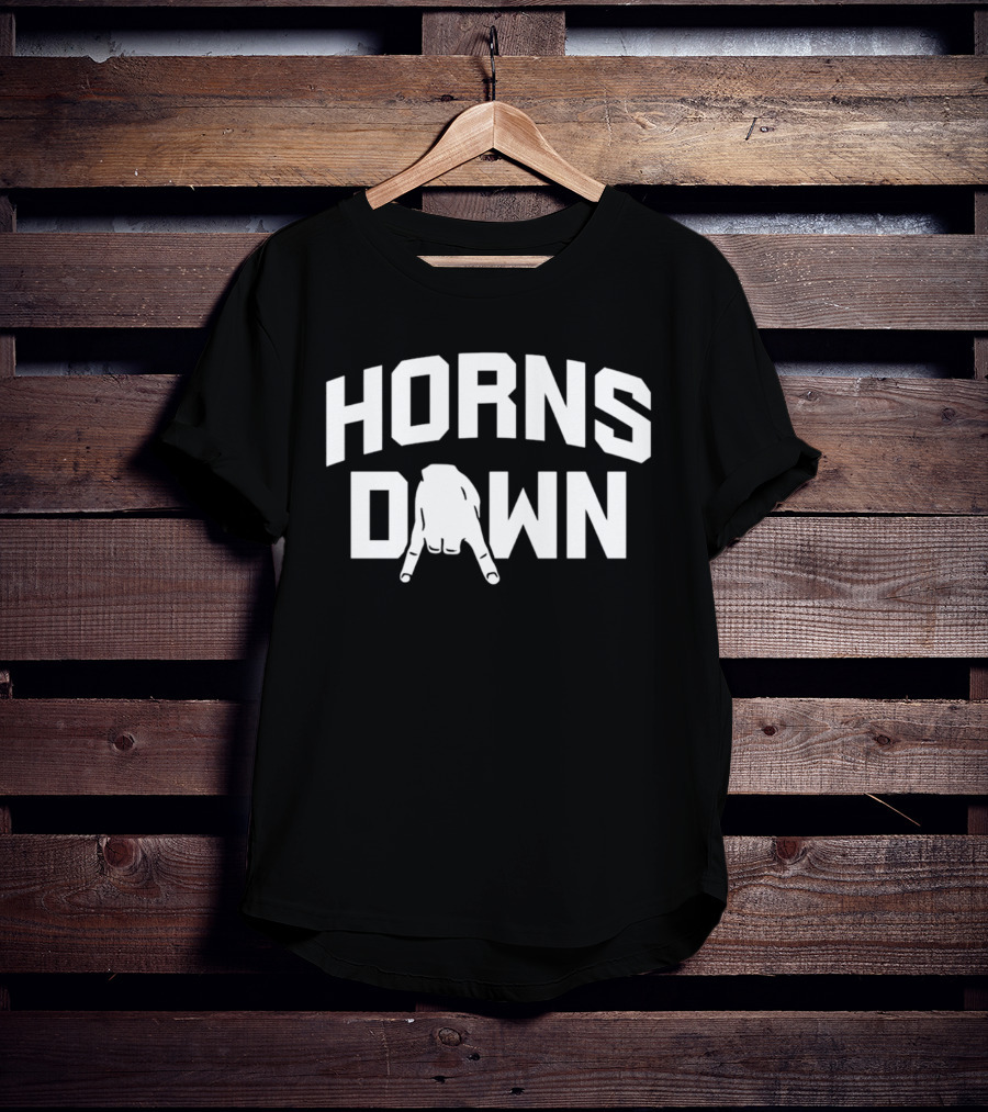 Texas A&M Aggie Horns Down Hand Gesture T-Shirt