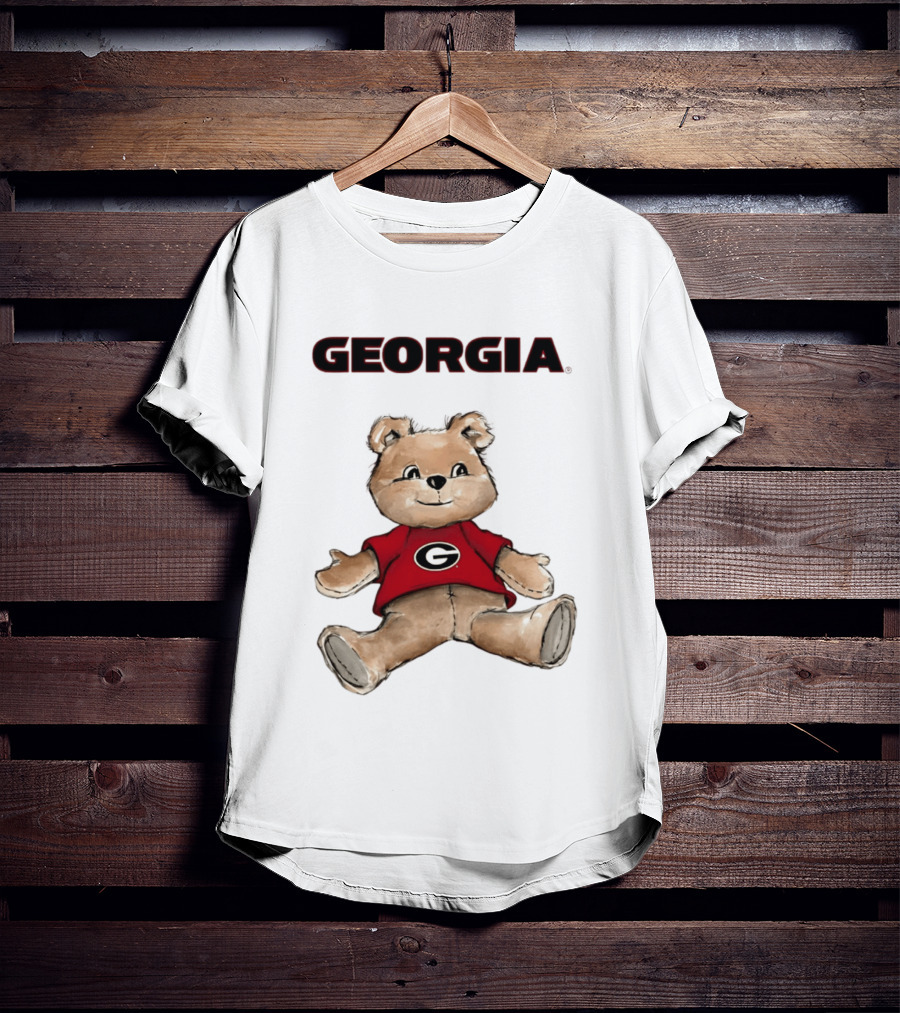 Georgia Bulldogs Teddy Bear With G Logo Classic Cartoon T-Shirt
