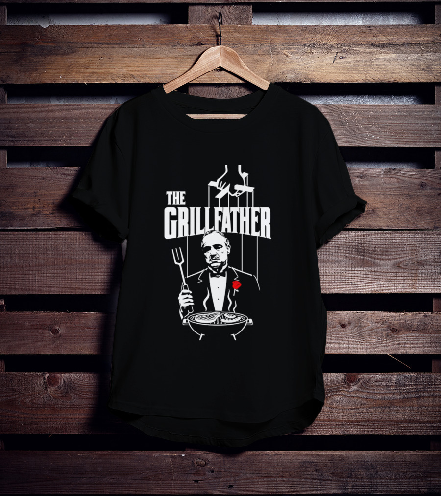 The Grillfather BBQ Cooking Humor T-Shirt