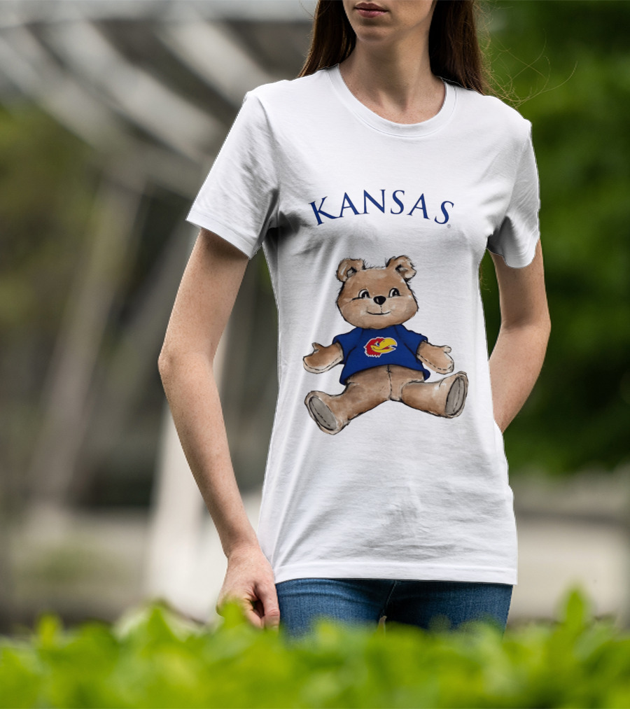 Kansas Jayhawks Teddy Bear KU Jayhawk T-Shirt