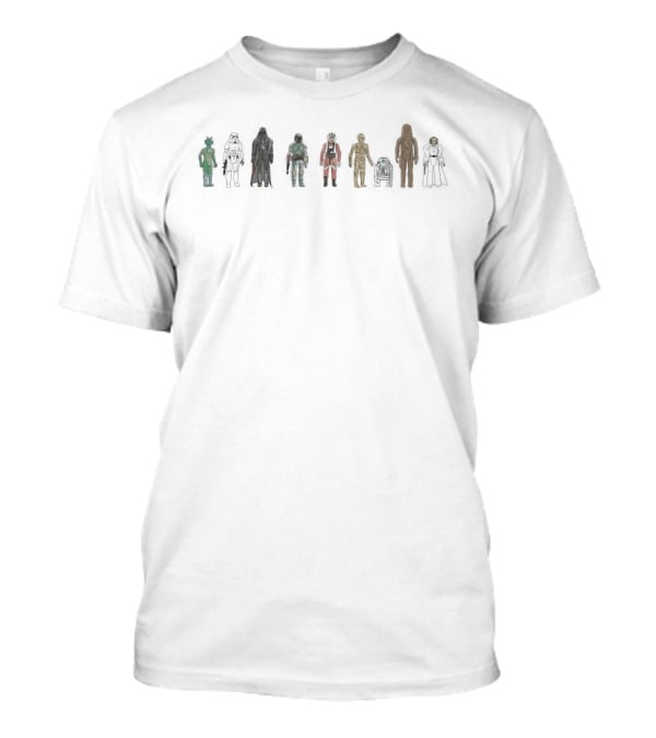 Kenner Star Wars Action Figure Lineup T-Shirt