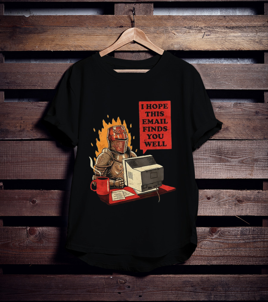 Officer Knight I Hope This Email Finds You Well Armor Computer T-Shirt
