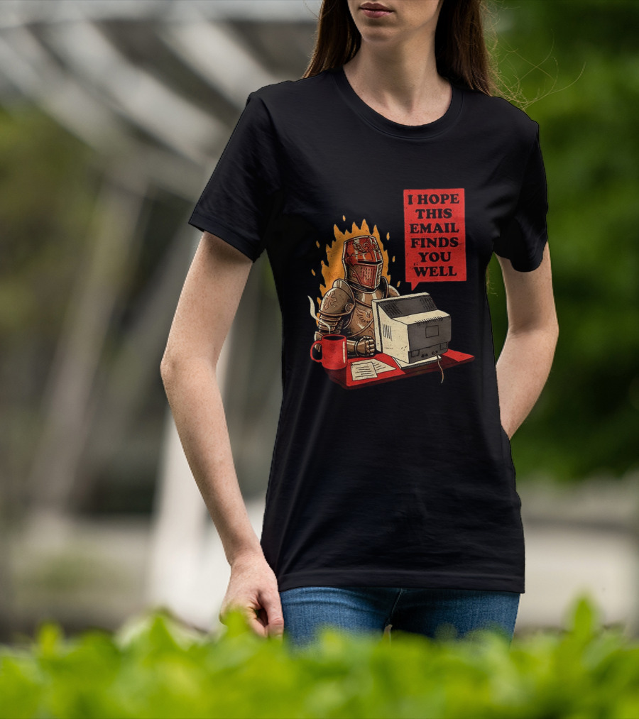 Officer Knight I Hope This Email Finds You Well Armor Computer T-Shirt