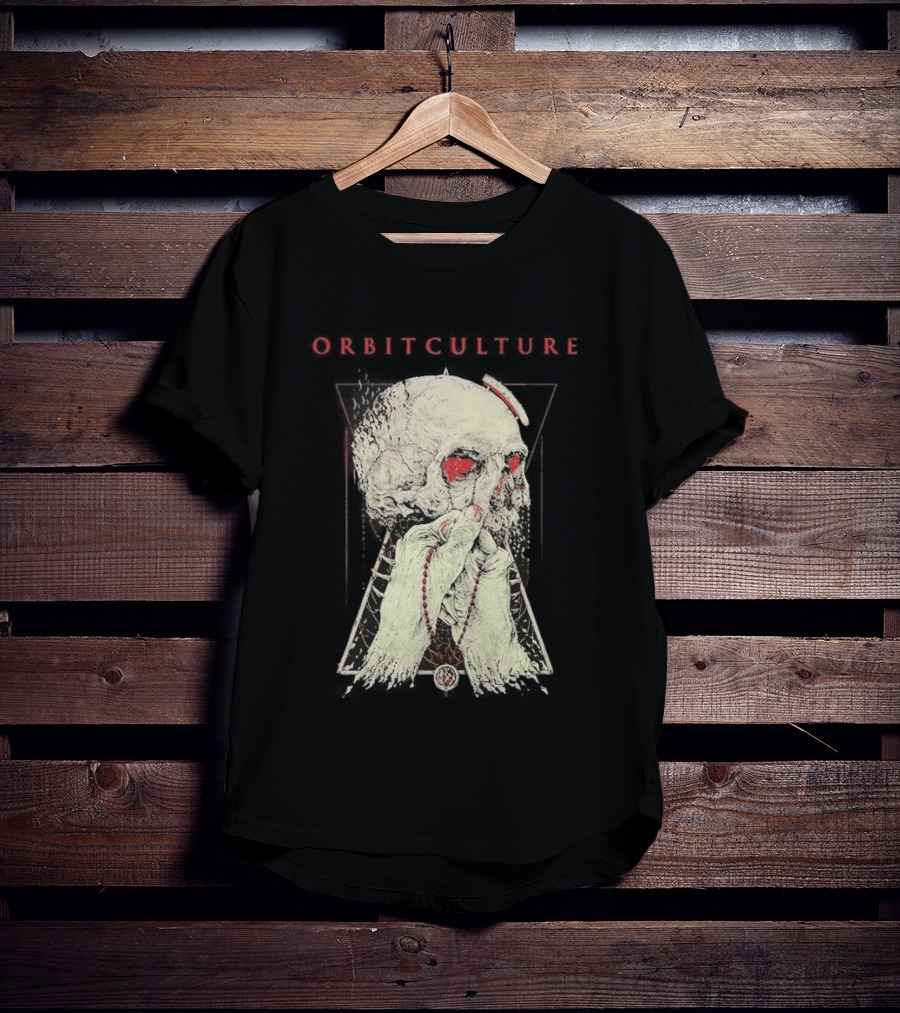 Orbit Culture Limited Chapter 1 The Might Red Fog Skull And Rosary T-Shirt